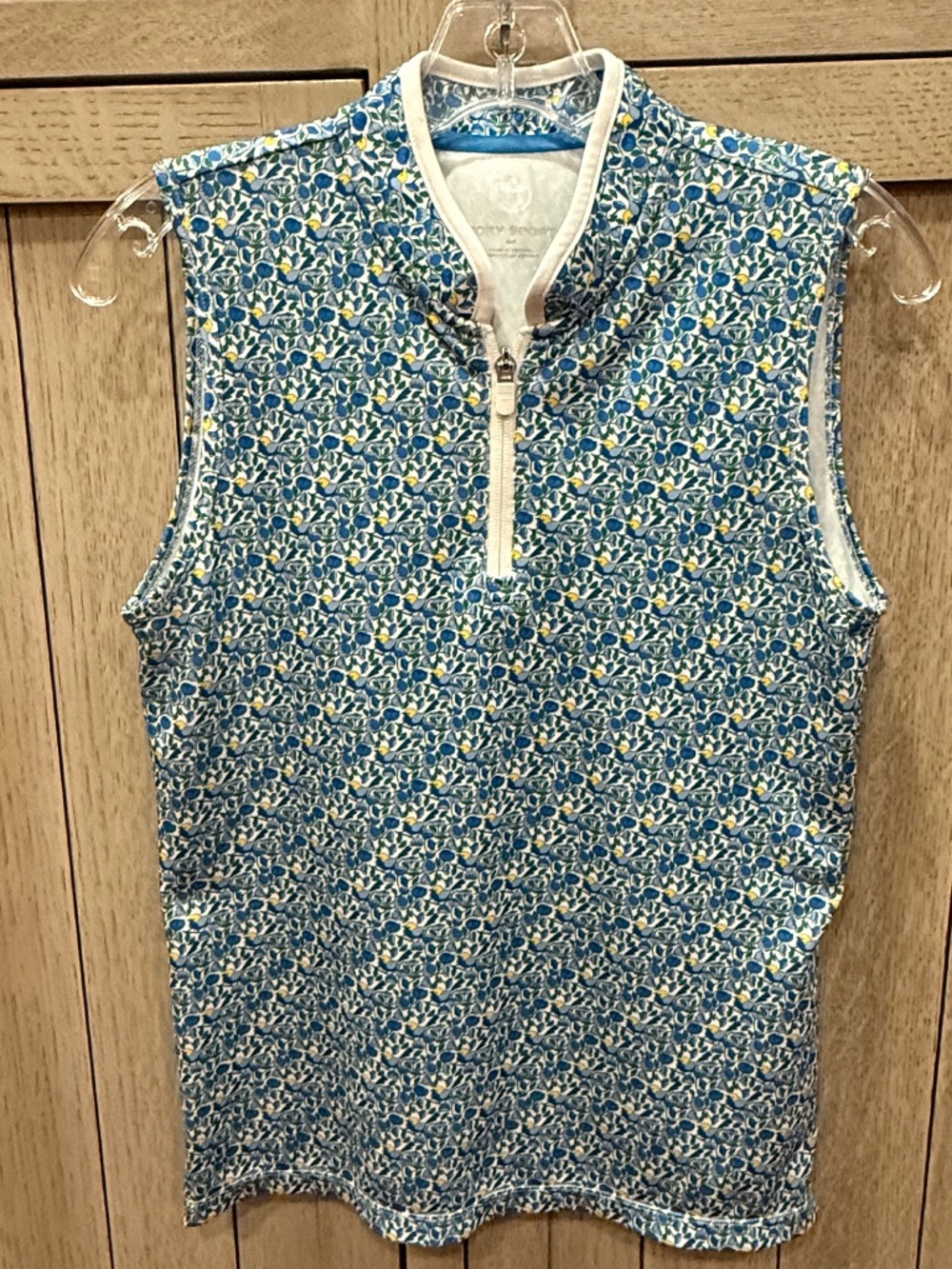 Tory Burch Sport Performance Half Zip, Size Small